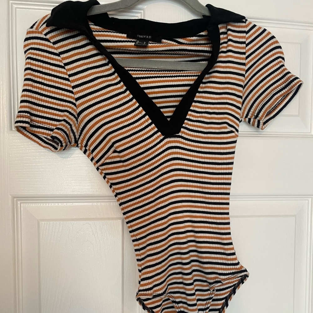 Deep v neck bodysuit